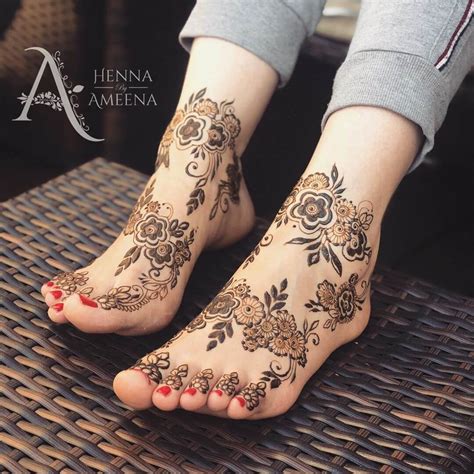 Simple Flower Henna Designs For Feet | Best Flower Site