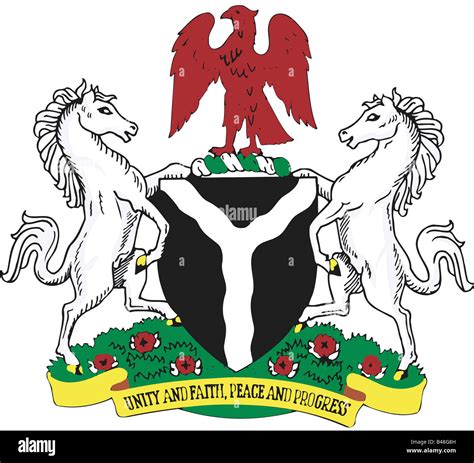 heraldry, coat of arms, Nigeria Stock Photo: 19857393 - Alamy