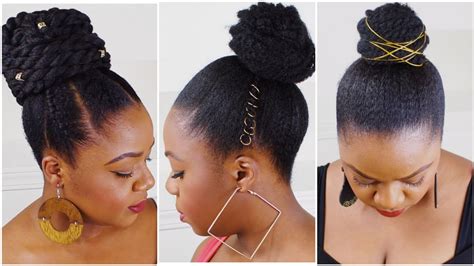 Top 48 image bun hairstyles for black hair - Thptnganamst.edu.vn