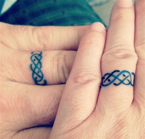 Celtic knots #weddingringtattoos | Tattoo wedding rings, Wedding band ...