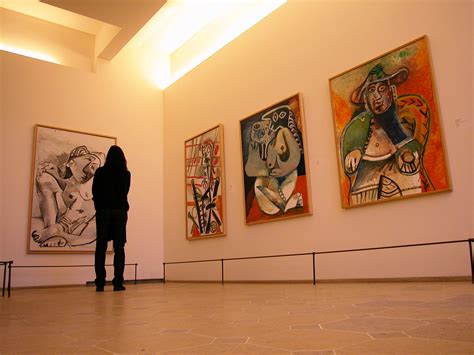 Pablo Picasso Paintings On Display At Picasso Museum In Barcelona