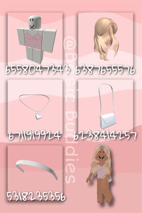 Softie Girl Outfit ID Codes for Bloxburg