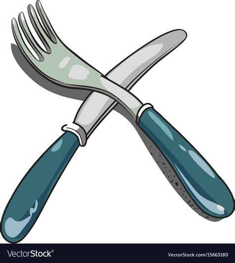 Cartoon Knife And Fork