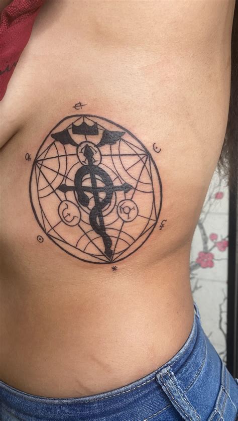 Real Transmutation Circles Tattoo