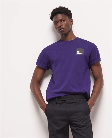 Men's purple logo t-shirt | The Kooples - US