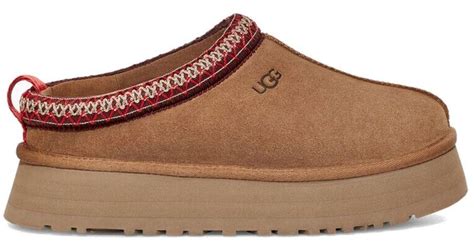 UGG Tazz Suede Platform Slippers in Brown | Lyst UK