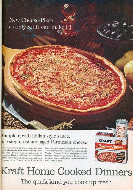 Kraft Pizza Kit 1965 | Cooking dinner, Pizza kit, Food