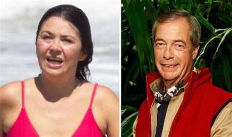 Nigel Farage's girlfriend wows in pink bikini after jetting to support ...