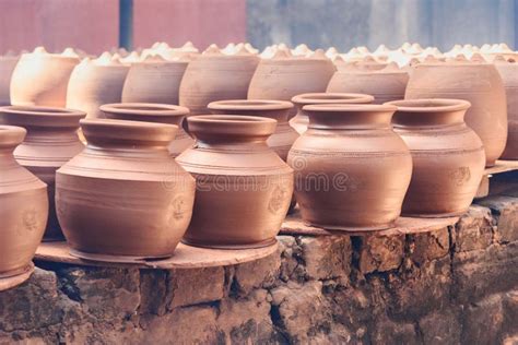 Pottery on the Street in Dharavi Slum at Mumbai. India Stock Photo ...