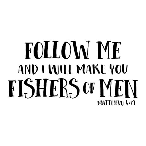 Follow me and I will make you fishers of men Matthew 4:19 | Etsy