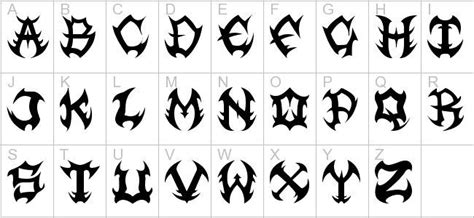 Metal font, Lettering alphabet, Lettering alphabet fonts