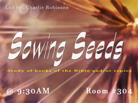 Sowing Seeds - Lakeview Baptist Church