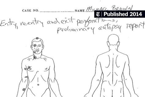 Autopsy Shows Michael Brown Was Struck at Least 6 Times - The New York ...