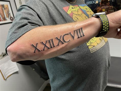 Roman Numerals Tattoo Font