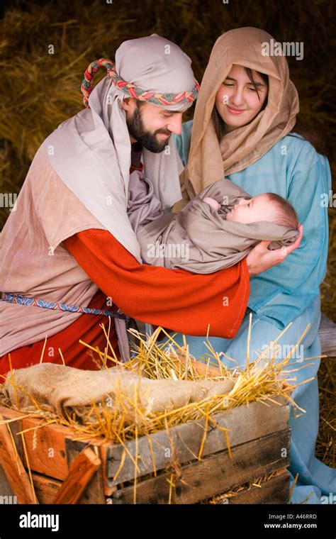 Jesus christ with father and mother hi-res stock photography and images ...