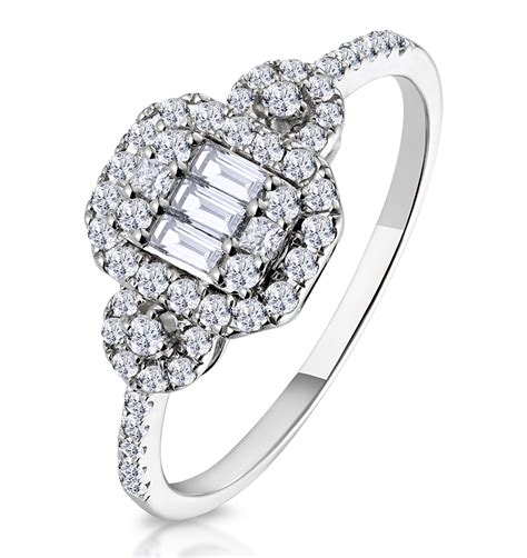 0.50ct Vintage Asteria Collection Diamond Ring in 18K White Gold