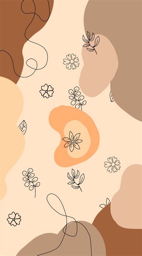 Aesthetic vintage doodle pattern | Wallpaper iphone boho, Sunflower ...