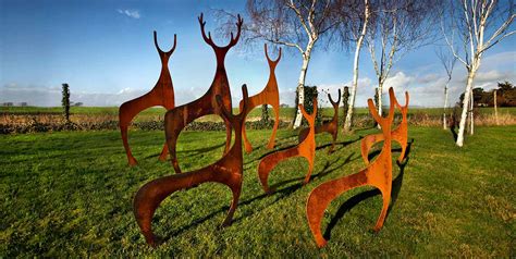 Garden Art and Garden Sculptures Contemporary Metal Garden Sculpture