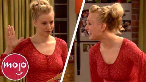 Top 10 Funniest Kaley Cuoco Bloopers on The Big Bang Theory - YouTube