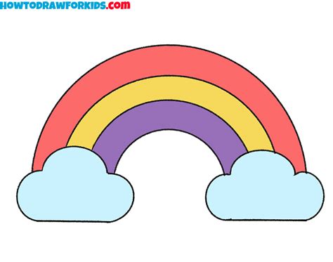 How to Draw a Rainbow for Kindergarten - Easy Tutorial For Kids