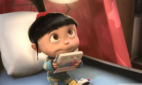 Download Agnes Holding Book Despicable Me 2 Wallpaper | Wallpapers.com