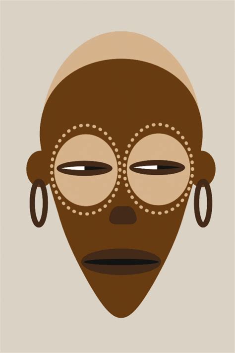 African masks on Behance