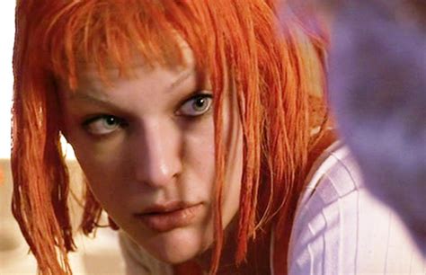 The movie "The Fifth Element", directed by Luc Besson. Seen here, Milla ...