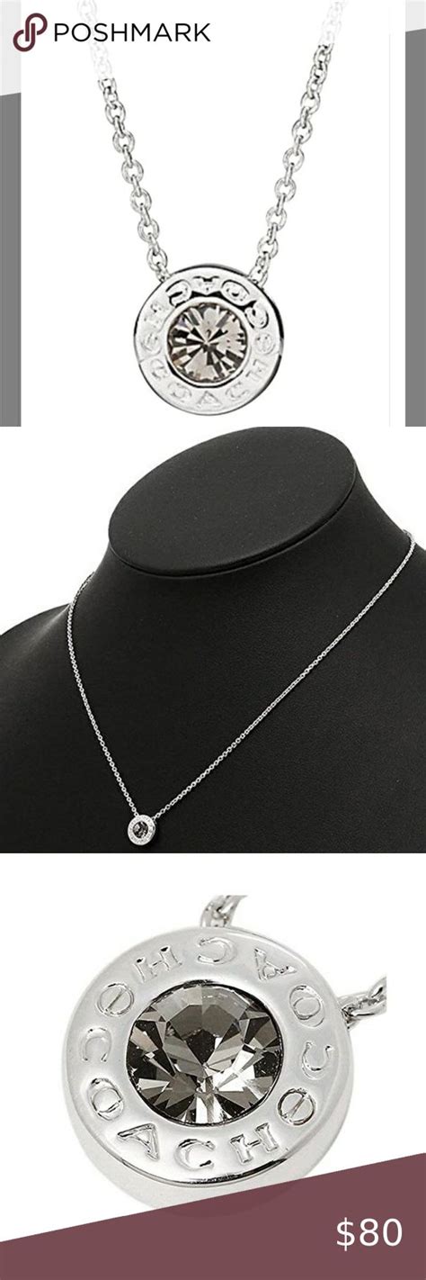 Silver Coach Necklace | Womens jewelry necklace, Coach jewelry, Silver