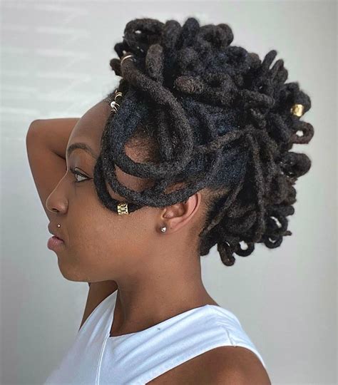 ️Updo Hairstyles For Medium Length Locs Free Download| Gambr.co