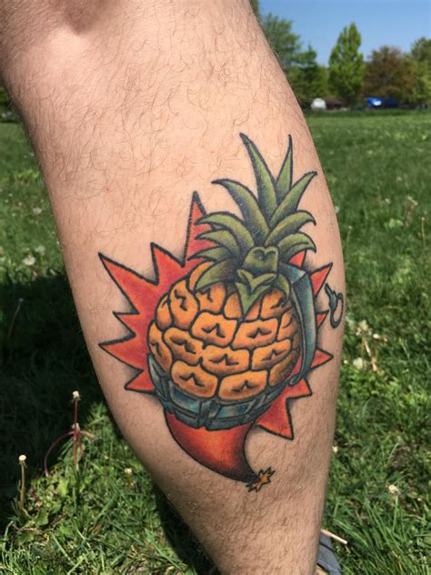 Pineapple Grenade by Ayo at Medusa Tattoo in Ithaca NY | Medusa tattoo ...