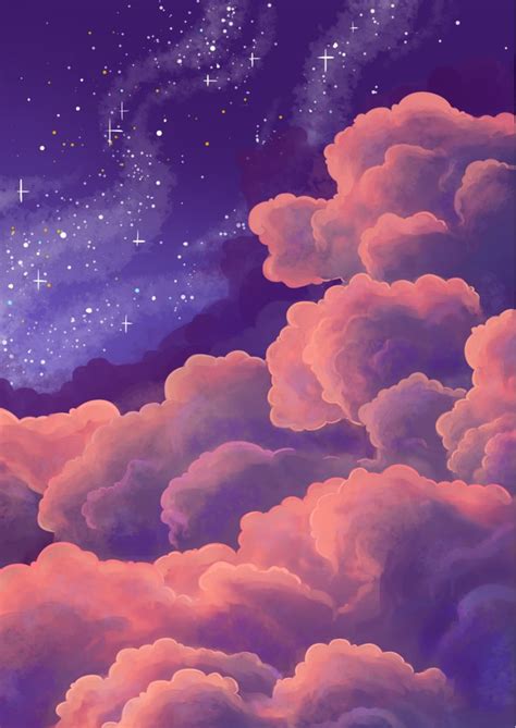 -`,Brontide Art.’- — Pink Clouds In Space in 2020 | Cloud painting ...