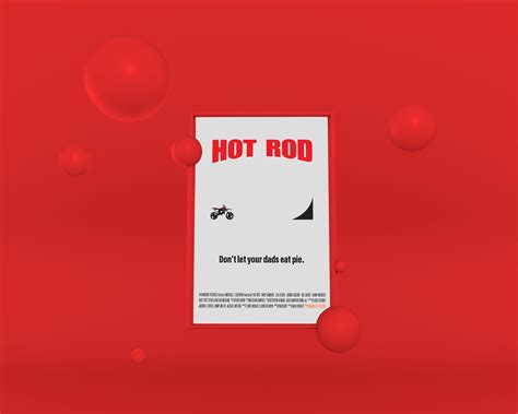 Minimal Hot Rod Movie Poster - Etsy