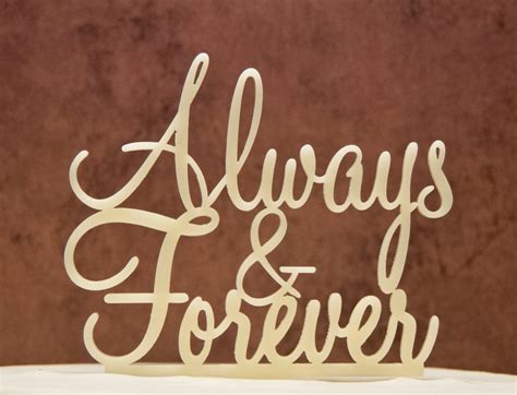 Always and Forever Wedding Cake Topper Forever and Always - Etsy