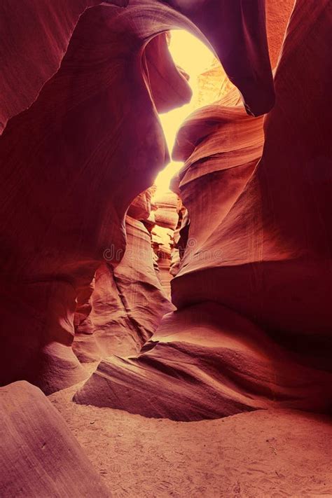 Antelope Canyon at sunset stock photo. Image of scenery - 28692652