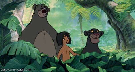 Mowgli, Baloo, and Bagheera from "The Jungle Book". | El libro de la ...