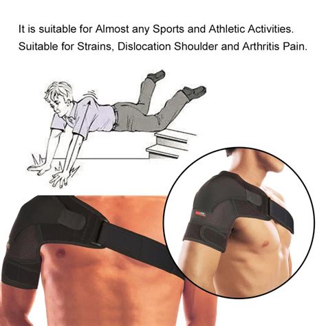 1pc G02 Adjustable Breathable Shoulder Bandage Protective Brace Sport ...