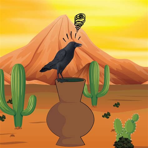 The Thirsty Crow | Story for Kids with Lesson Plan - NutSpace