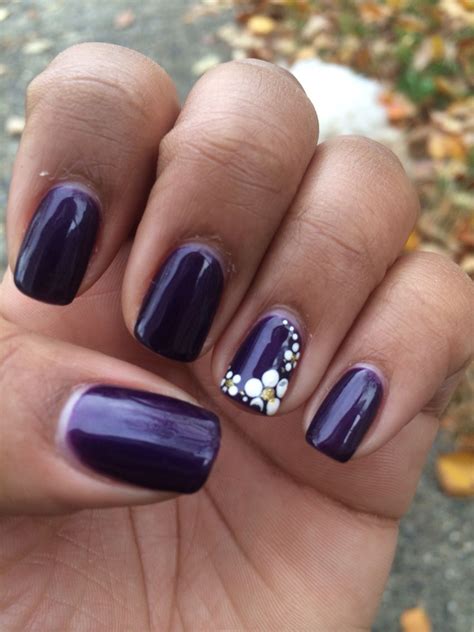 Dark Purple Gel Nail Designs - Design Talk