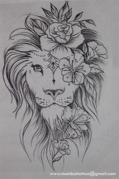 Gorgeous lion drawing done at Mumbai Tattoo Piercing school. - What a ...