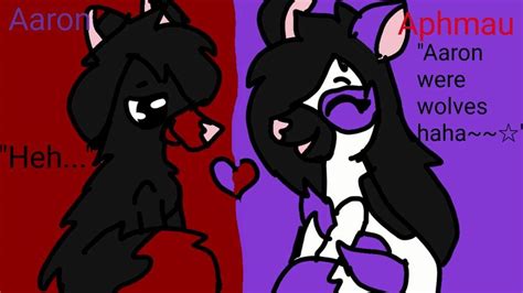 Aaron and Aphmau as wolves | Aphmau Amino