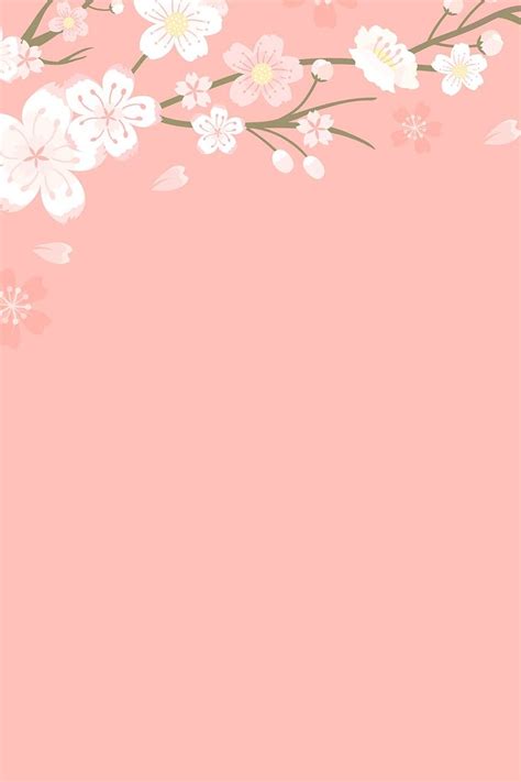 Pink Sakura vector feminine pastel background | free image by rawpixel ...