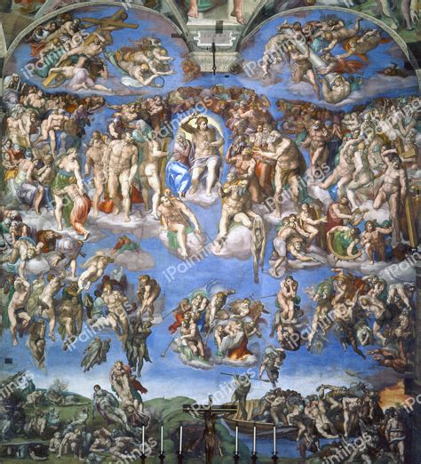 The Last Judgement Painting by Michelangelo Reproduction | iPaintings.com