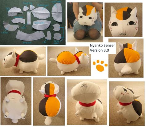 Nyanko sensei plushie Ver 3 (Final) by jkngai on DeviantArt