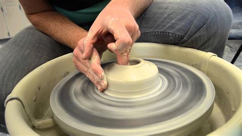 Basics of Wheel Throwing -- Making a Cylinder on the Pottery Wheel # ...