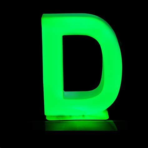 LED Light Up Letters D | LED Letters | Colorfuldeco