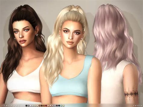 Sims 4 cc female hair with bangs - chathon