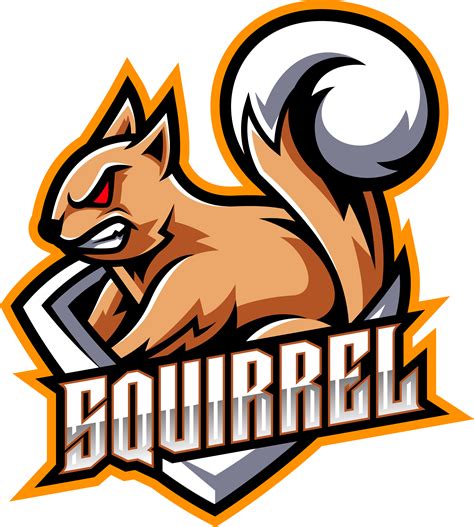 Squirrel esport mascot logo design By Visink | TheHungryJPEG