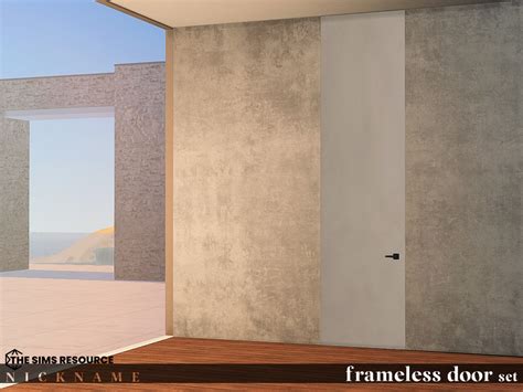 The Sims Resource - frameless door set_1x4 V1