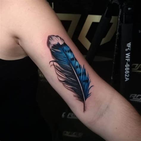 101 Best Blue Jay Feather Tattoo Ideas That Will Blow Your Mind ...