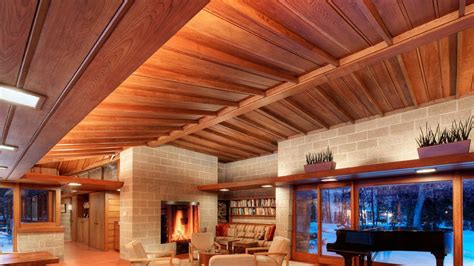 Frank Lloyd Wright Waterfall House Interior | Brokeasshome.com